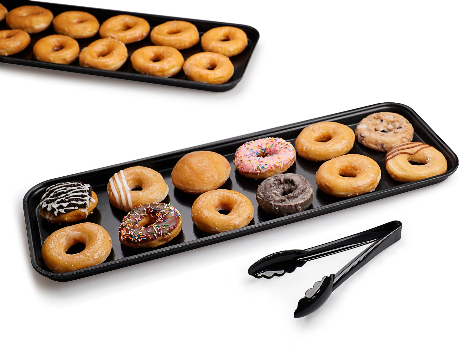 Carlisle 269FMT309 Fiberglass Market Tray 25-1/2"L x 8-3/4"W x 1-1/8"H - Ebony - Image 6