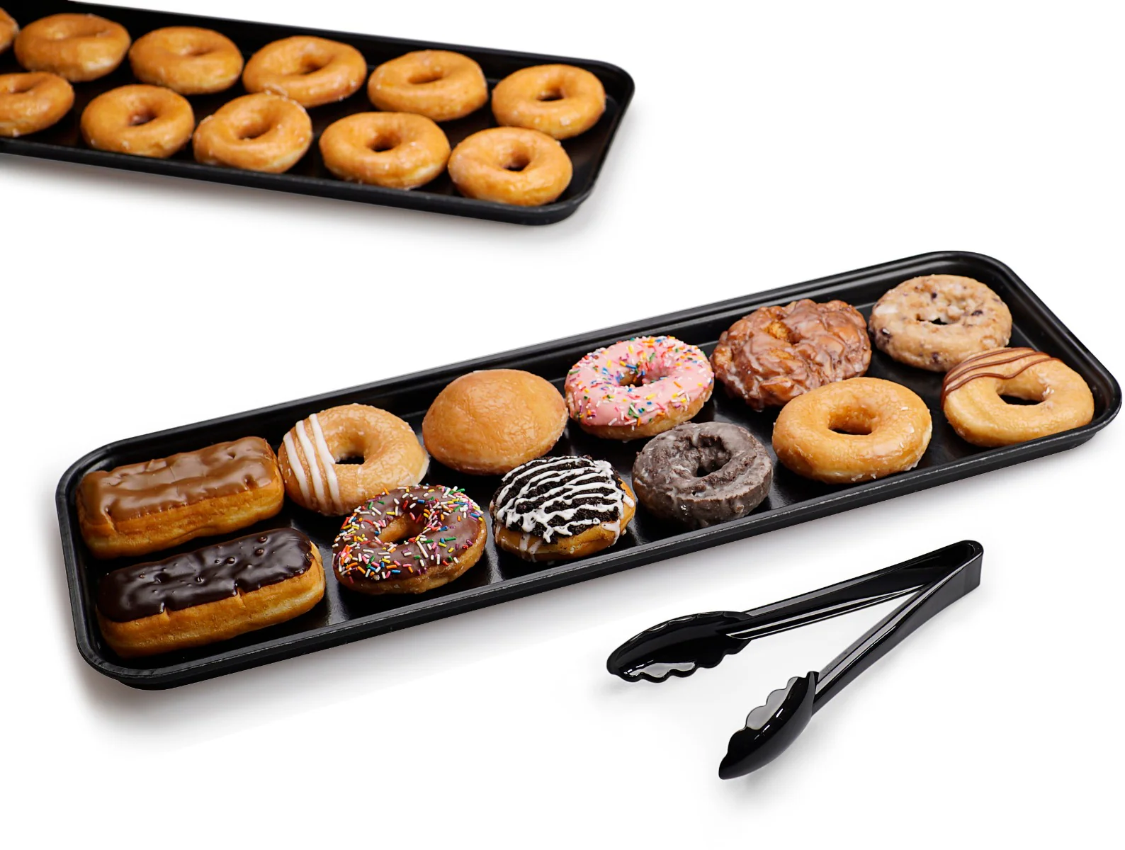 Carlisle 269FMT309 Fiberglass Market Tray 25-1/2"L x 8-3/4"W x 1-1/8"H - Ebony - Image 7