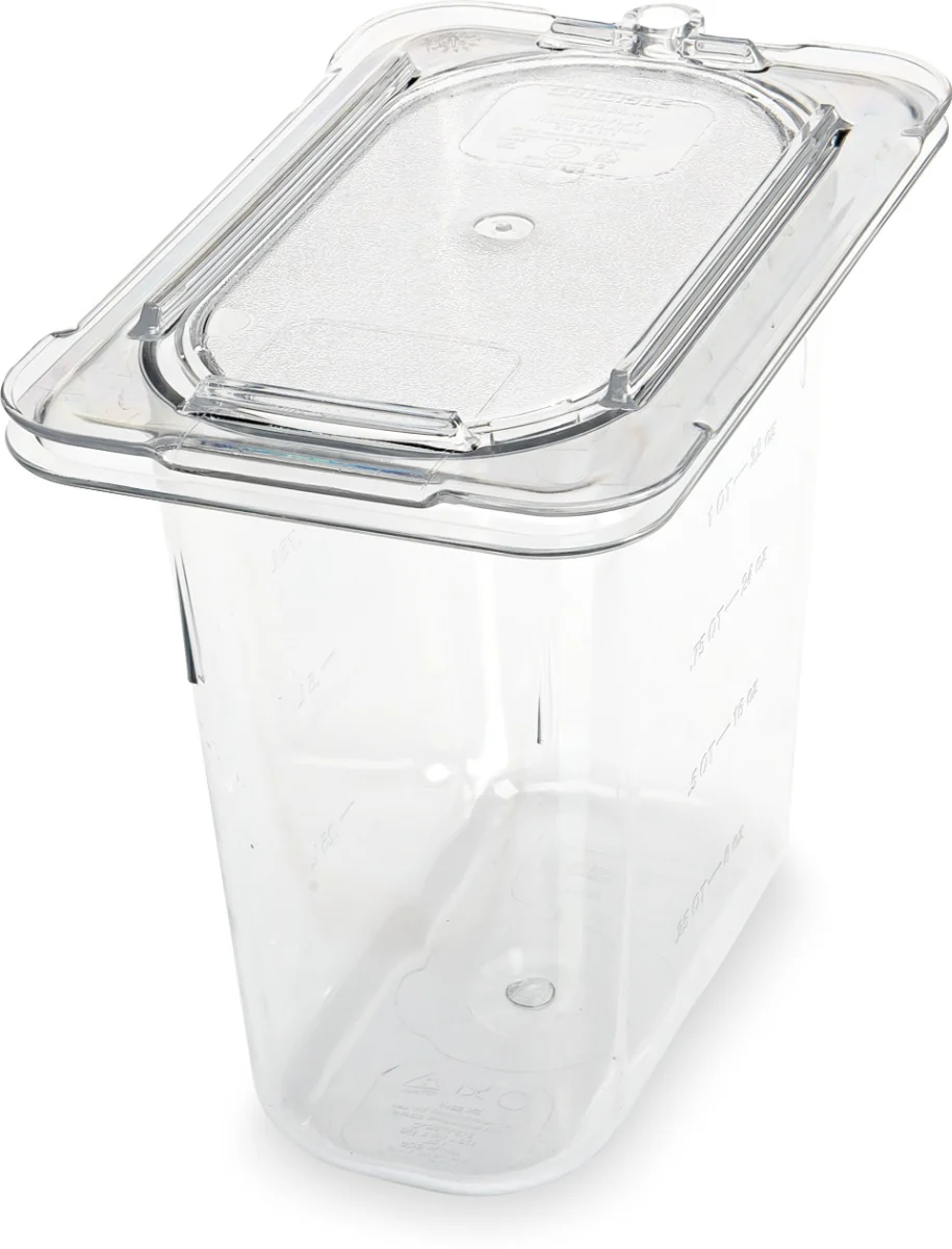 Carlisle 3068807 StorPlus Polycarbonate Food Pan 6" Deep - 1/9 Size - Clear - Image 15