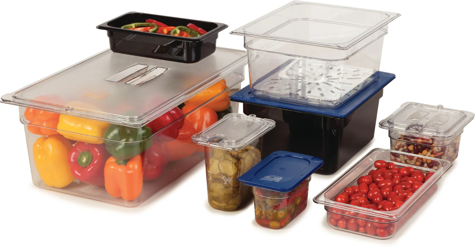 Carlisle 3068807 StorPlus Polycarbonate Food Pan 6" Deep - 1/9 Size - Clear - Image 2