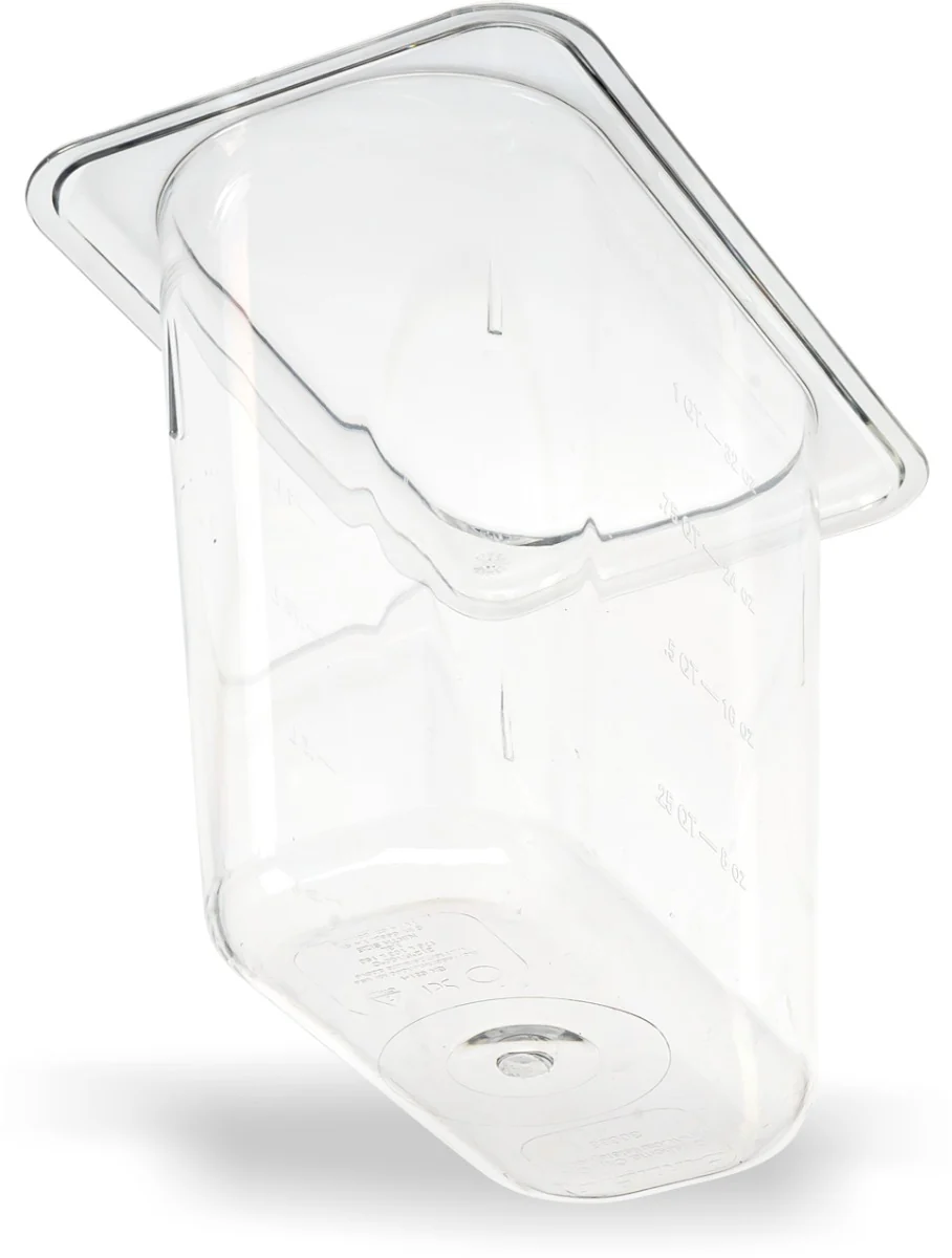 Carlisle 3068807 StorPlus Polycarbonate Food Pan 6" Deep - 1/9 Size - Clear - Image 20