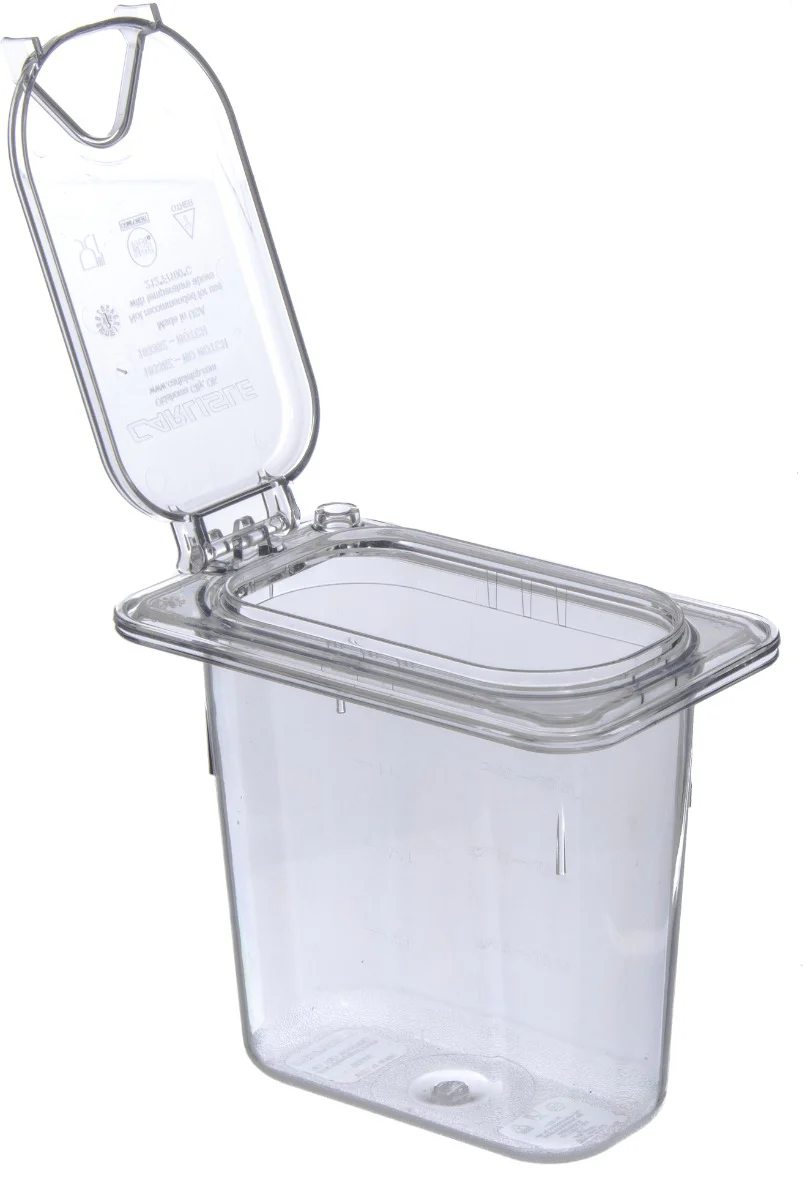 Carlisle 3068807 StorPlus Polycarbonate Food Pan 6" Deep - 1/9 Size - Clear - Image 6