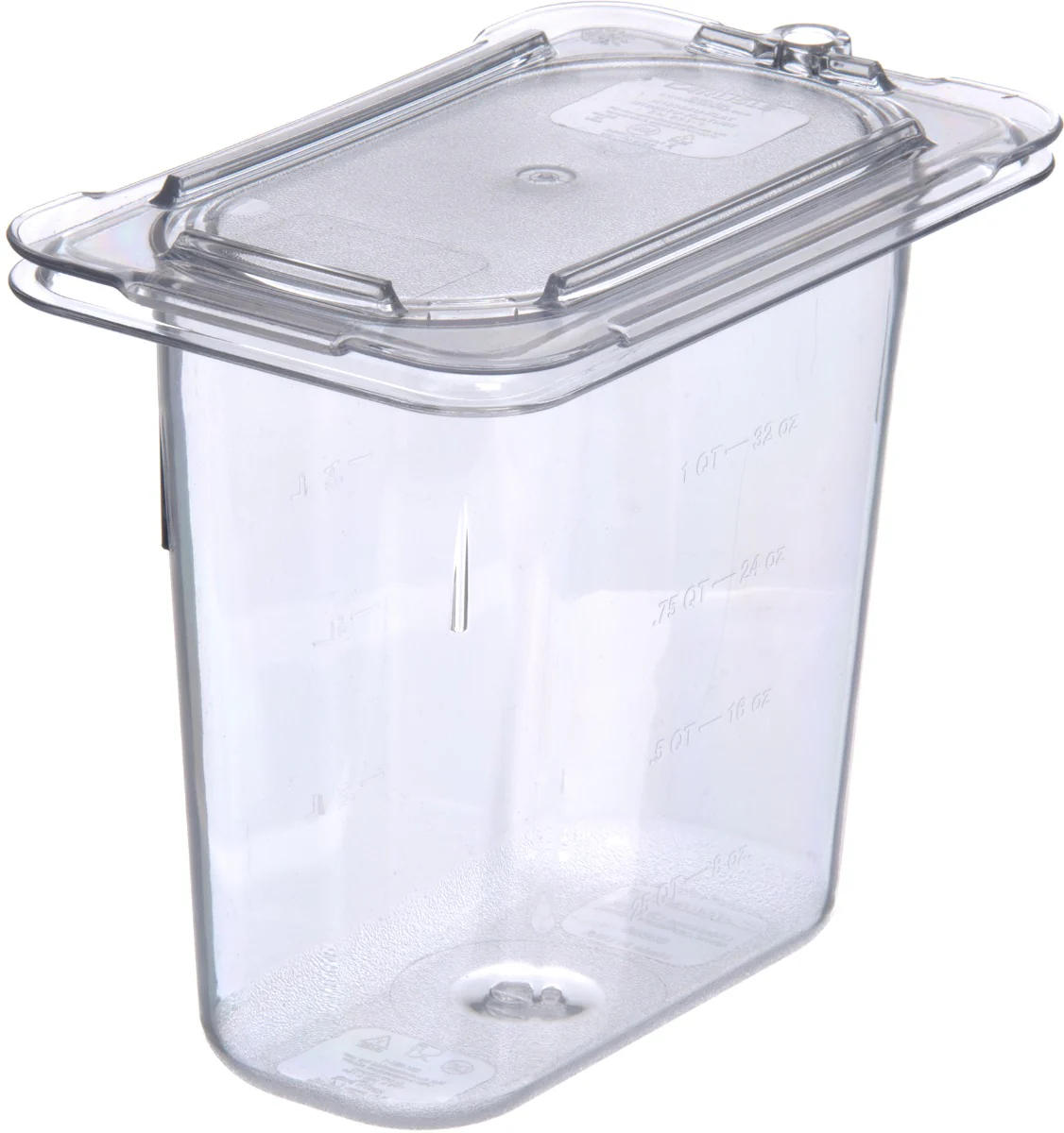Carlisle 3068807 StorPlus Polycarbonate Food Pan 6" Deep - 1/9 Size - Clear - Image 8
