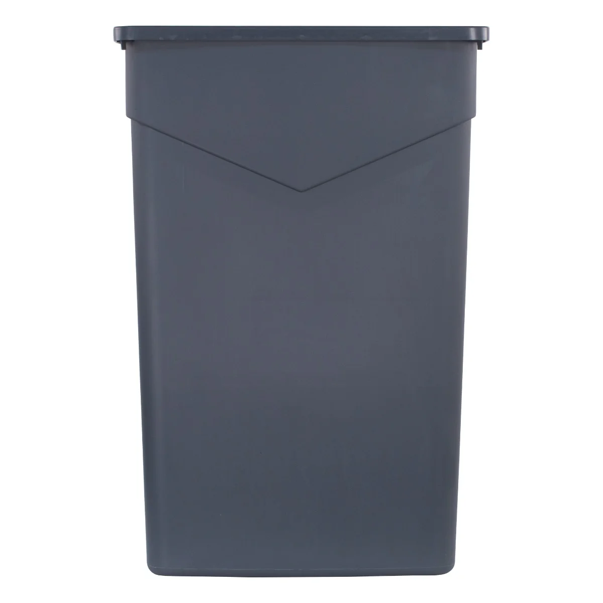 Carlisle 34202323 Trimline Heavy-Duty Slim Rectangular Waste Container / Trash Can 23 Gal. - Gray - Image 2