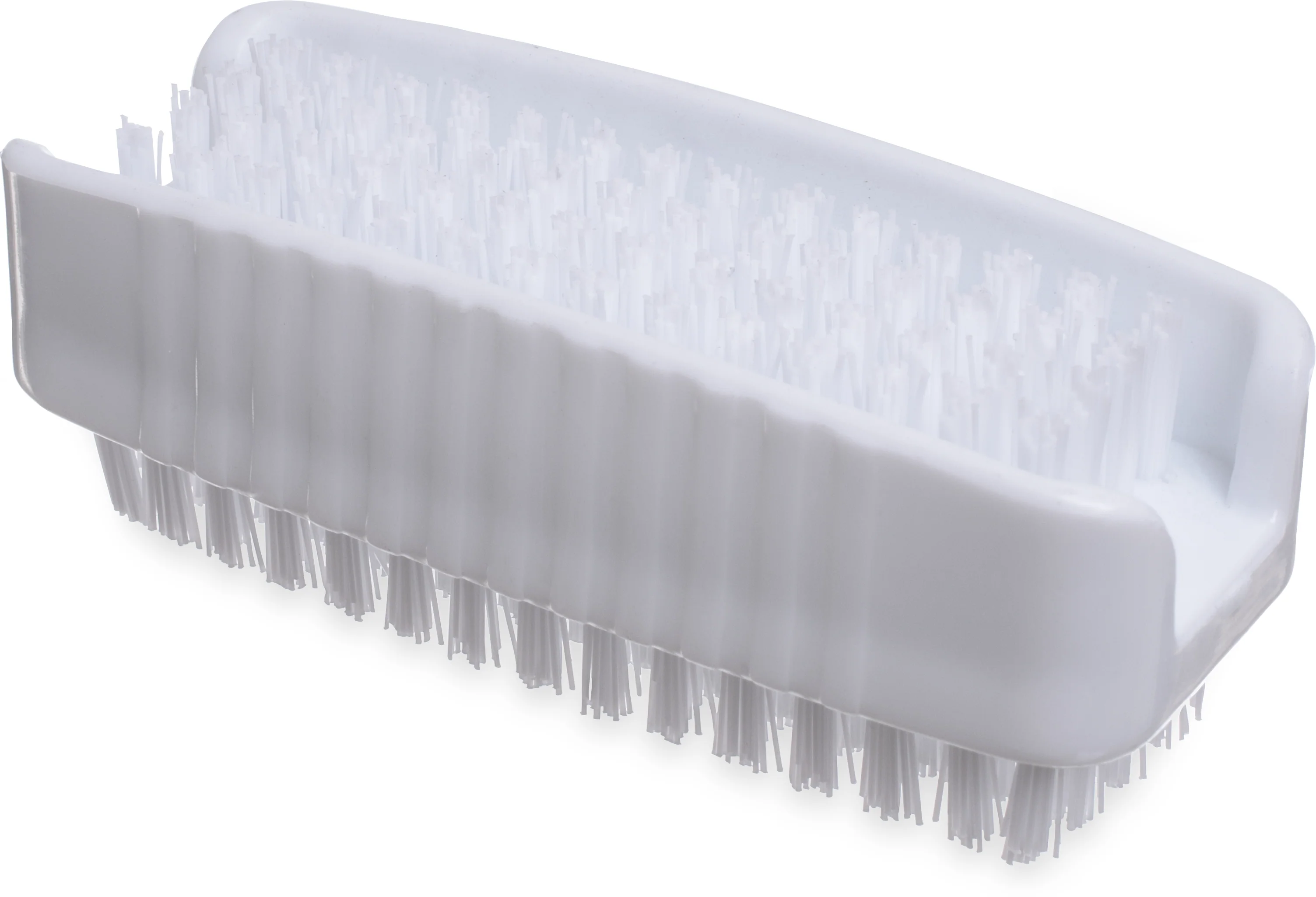 Carlisle 3623900 Sparta Double-Sided Hand and Nail Brush 3-1/2" - White - Image 4