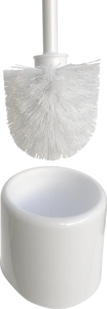 Carlisle 36719700 Flo-Pac Bowl Brush with Caddy - Poly White 3" x 14-1/2 - Image 3