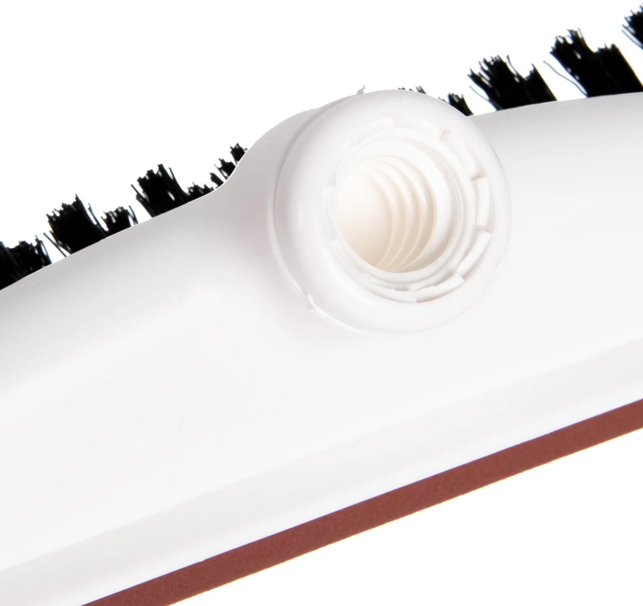 Carlisle 36781800 Flo-Pac Floor Dual Squeegee / Brush  Head with Red Neoprene Foam Blade, Bristles and Plastic Frame 18" - Image 6