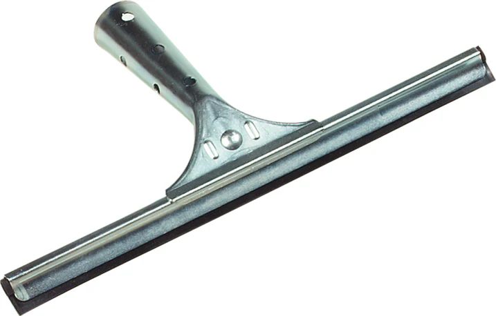 Carlisle 4007000 Flo-Pac Hand Held Window Squeegee with 12 " Black Rubber Blade and Stainless Steel Handle - Image 6