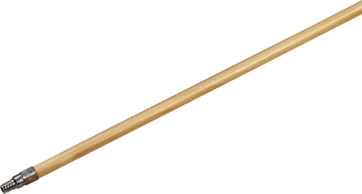 Carlisle 4027500 Metal Tip Threaded Wood Broom / Brush Handle 40" - Natural Lacquered - Image 3