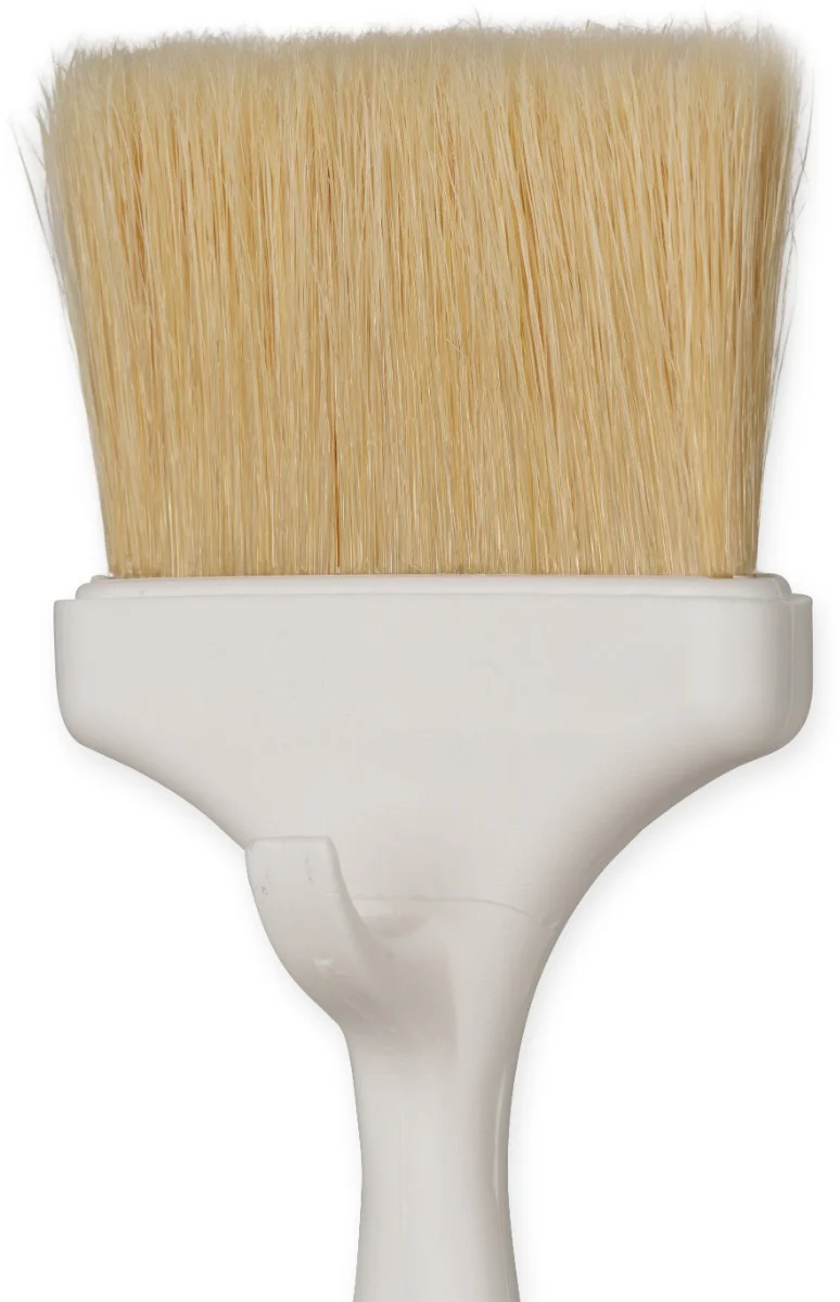 Carlisle 4037900 Sparta Meteor Flat Pastry / Basting Brush with 3"W Boar Bristles & Plastic Handle with Hook - White - Image 5