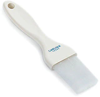 Carlisle 4039002 Sparta Galaxy Flat Pastry Brush with 1-1/2"W Nylon Bristles & Plastic Handle - White - Image 2