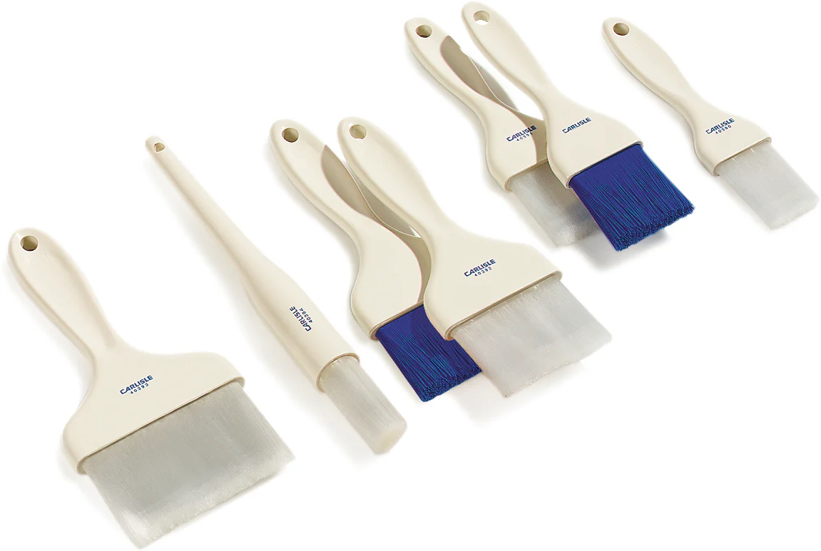 Carlisle 4039202 Sparta Galaxy Flat Pastry Brush with 3"W Nylon Bristles & Plastic Handle - White - Image 4