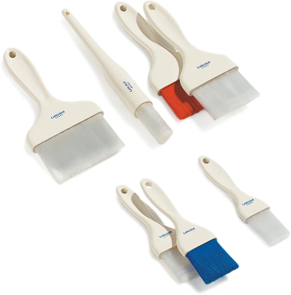 Carlisle 4039302 Sparta Galaxy Flat Pastry Brush with 4"W Nylon Bristles & Plastic Handle - White - Image 5