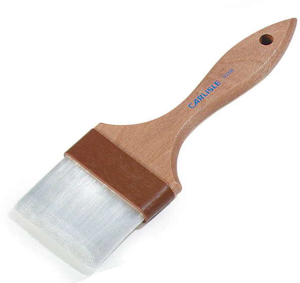 Carlisle 4039800 Carlisle Pastry Brush 3" Epoxy Bristles w/ Wood Handle - Image 4