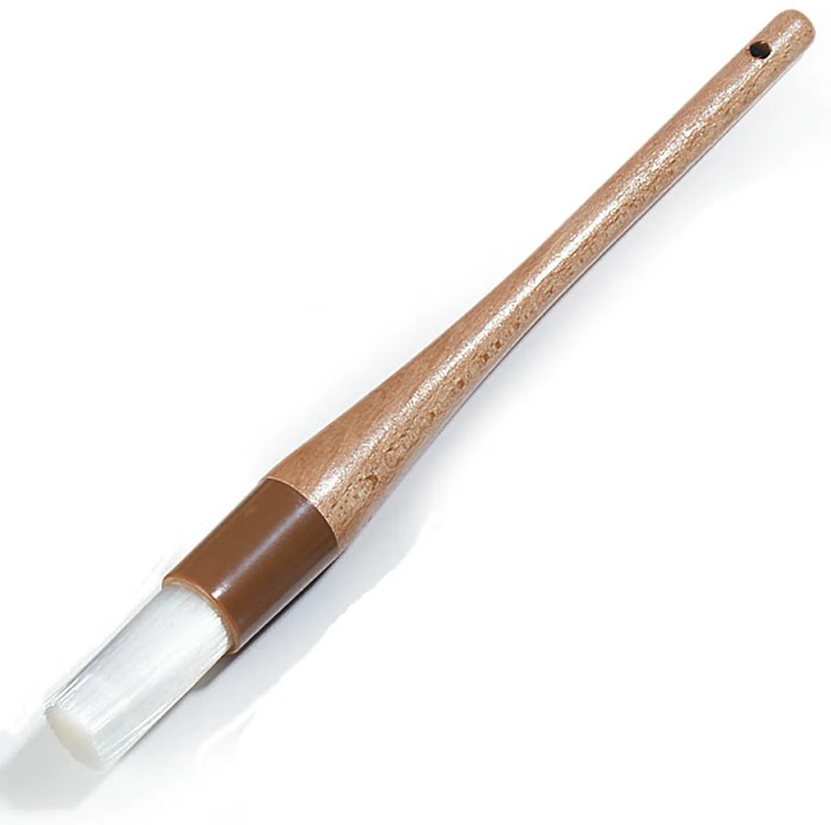 Carlisle 4040000 Sparta Chef Series Round Pastry Brush with 1"Dia. Nylon Bristles & Wood Handle - Image 2