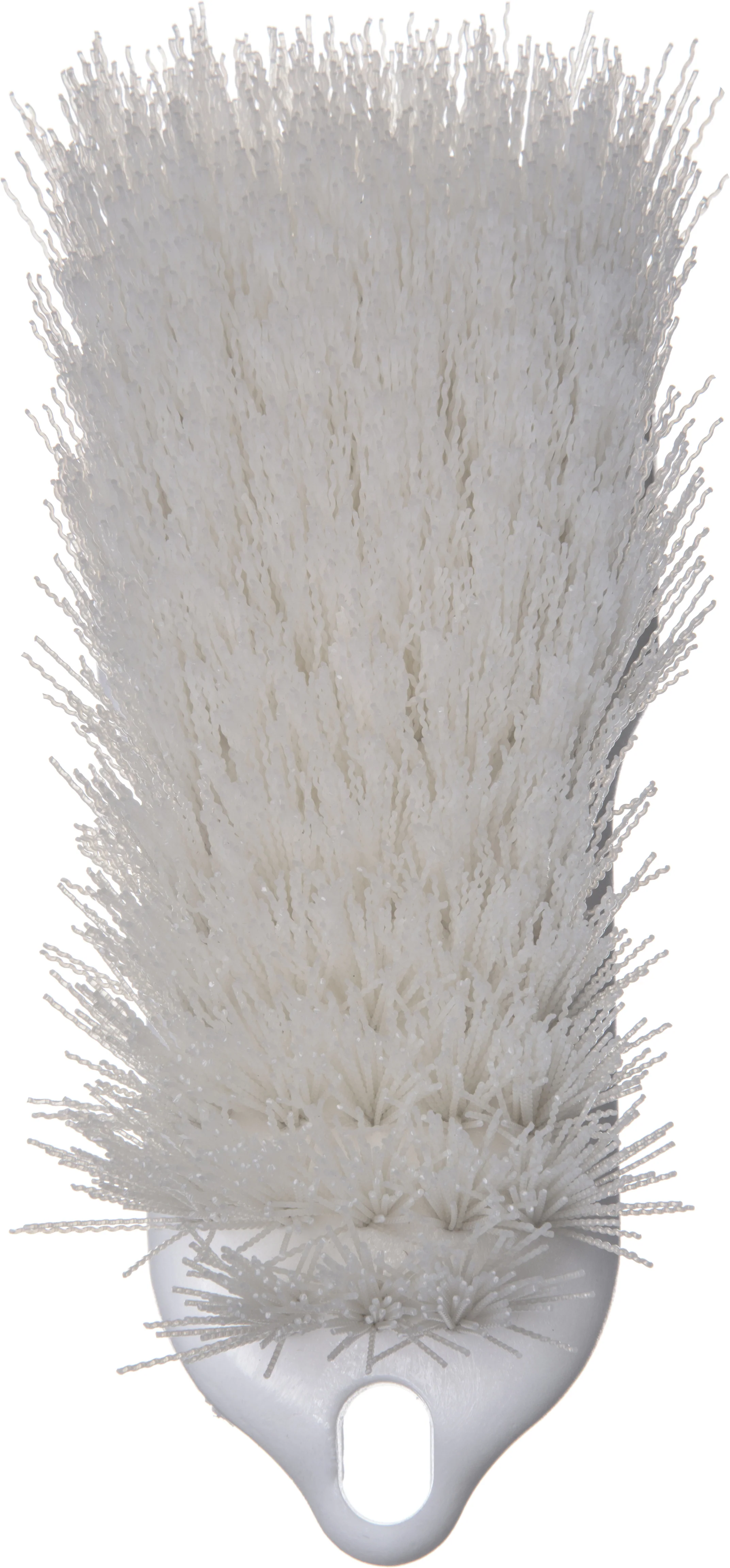 Carlisle 40521EC02 Sparta Color Coded Cutting Board / Hand Scrub Brush with Polyester Bristles and Plastic Block 6" - White - Image 3