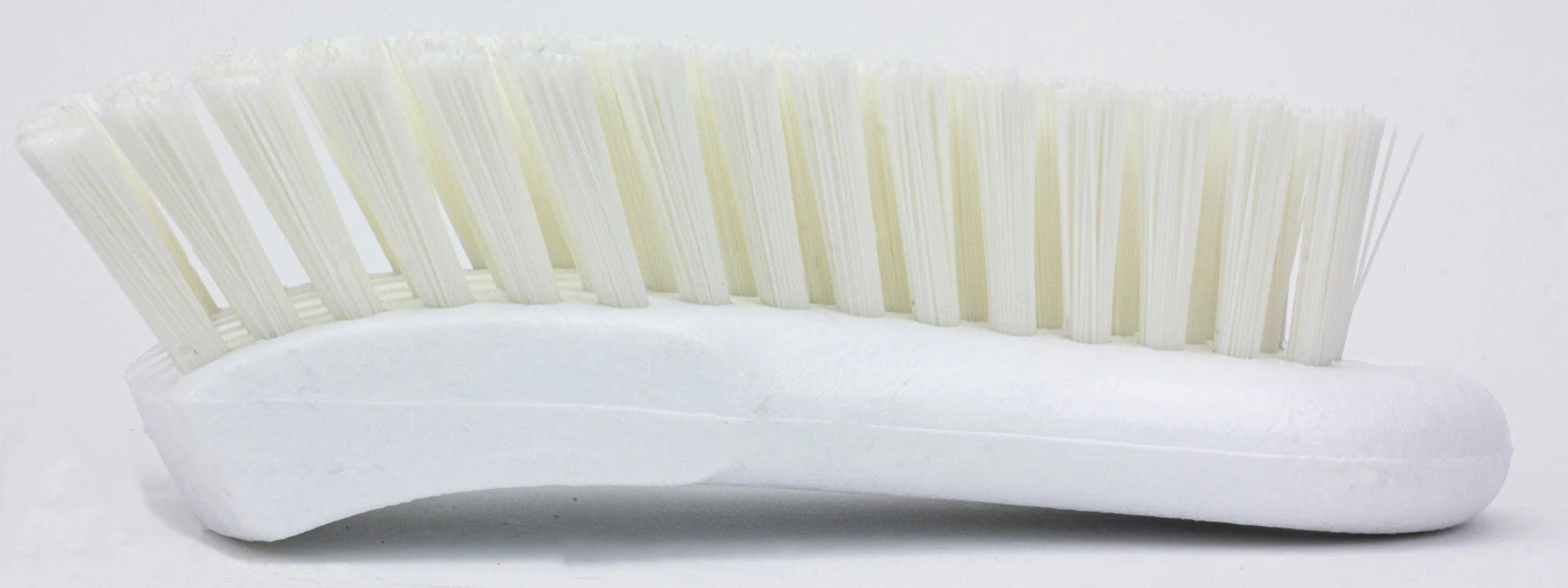 Carlisle 40521EC02 Sparta Color Coded Cutting Board / Hand Scrub Brush with Polyester Bristles and Plastic Block 6" - White - Image 7