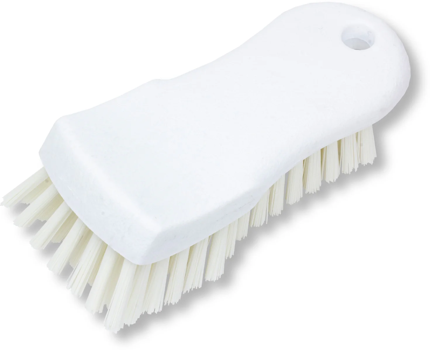 Carlisle 40521EC02 Sparta Color Coded Cutting Board / Hand Scrub Brush with Polyester Bristles and Plastic Block 6" - White - Image 8