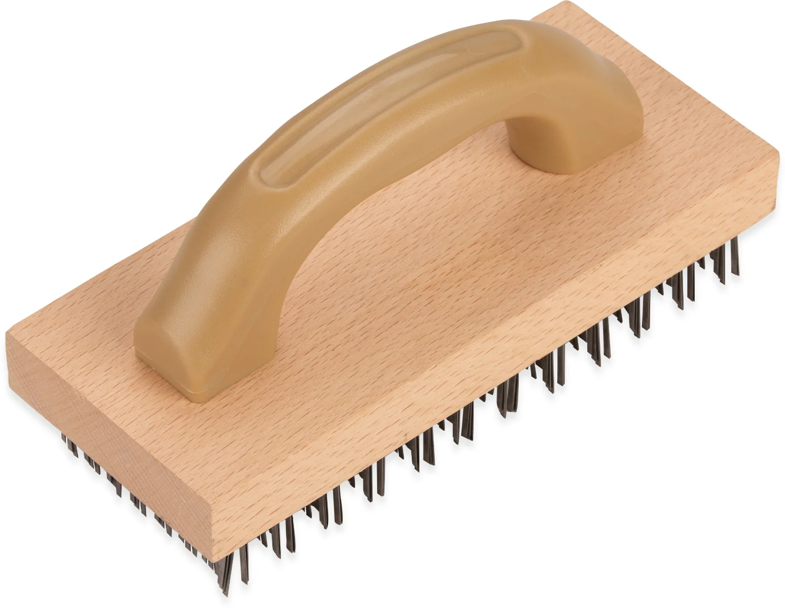 Carlisle 4067600 Wooden Butcher Block Brush with Steel Bristles and Plastic Handle 9" x 4" - Image 11