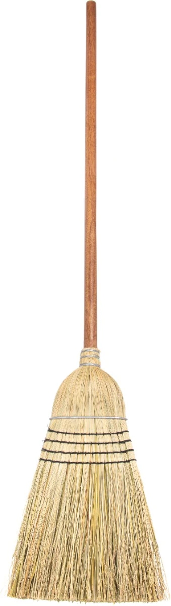 Carlisle 4135467 Heavy Duty 5-Stitch (#30) Warehouse Corn Broom 56" - Natural - Image 10