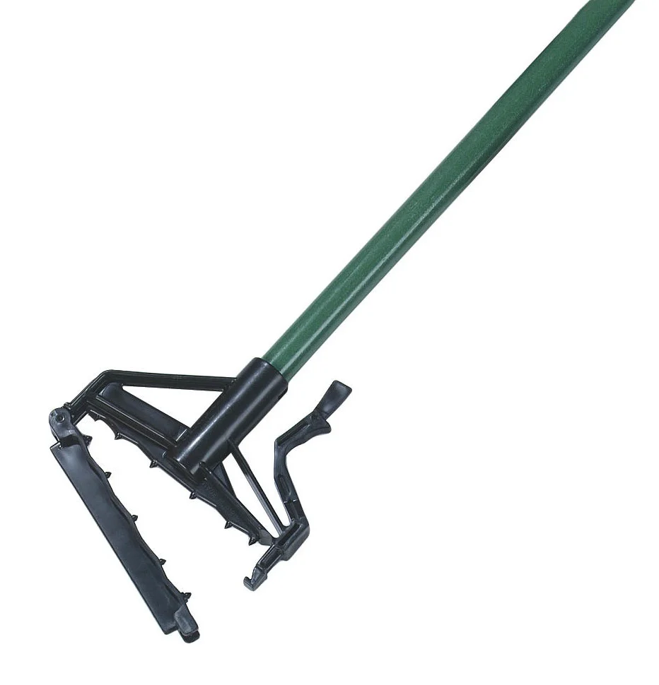 Carlisle 4166409 Sparta Spectrum Quik-Release Fiberglass Mop Handle with Flexible Plastic Head 60"L - Green - Image 4