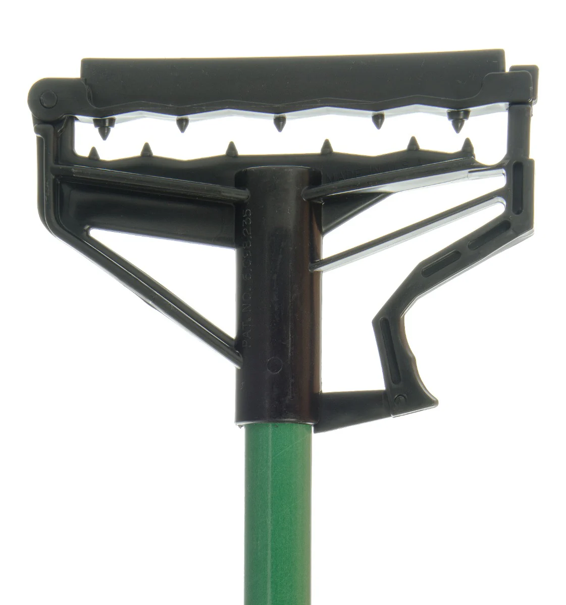 Carlisle 4166409 Sparta Spectrum Quik-Release Fiberglass Mop Handle with Flexible Plastic Head 60"L - Green - Image 5