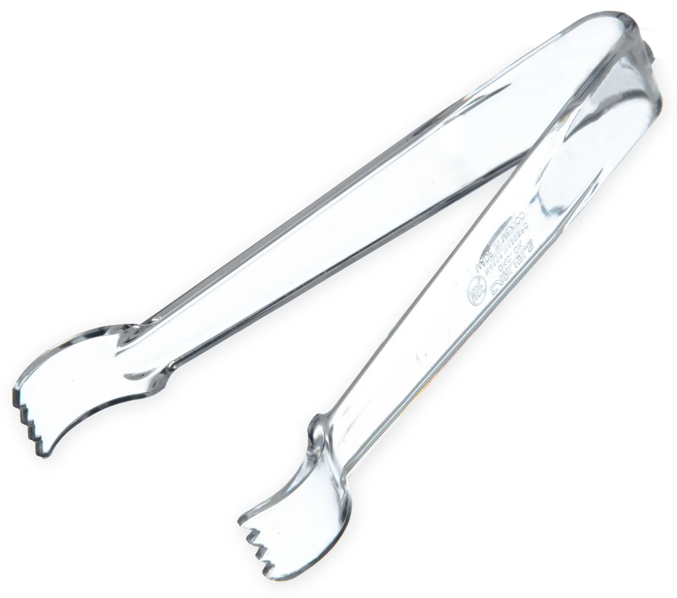 Carlisle 420607 Carly 1-Piece Plastic Pom Tongs 6" - Clear - Image 7