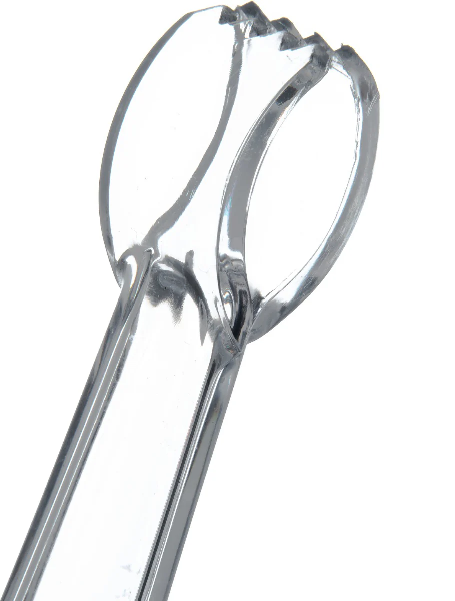 Carlisle 420607 Carly 1-Piece Plastic Pom Tongs 6" - Clear - Image 8
