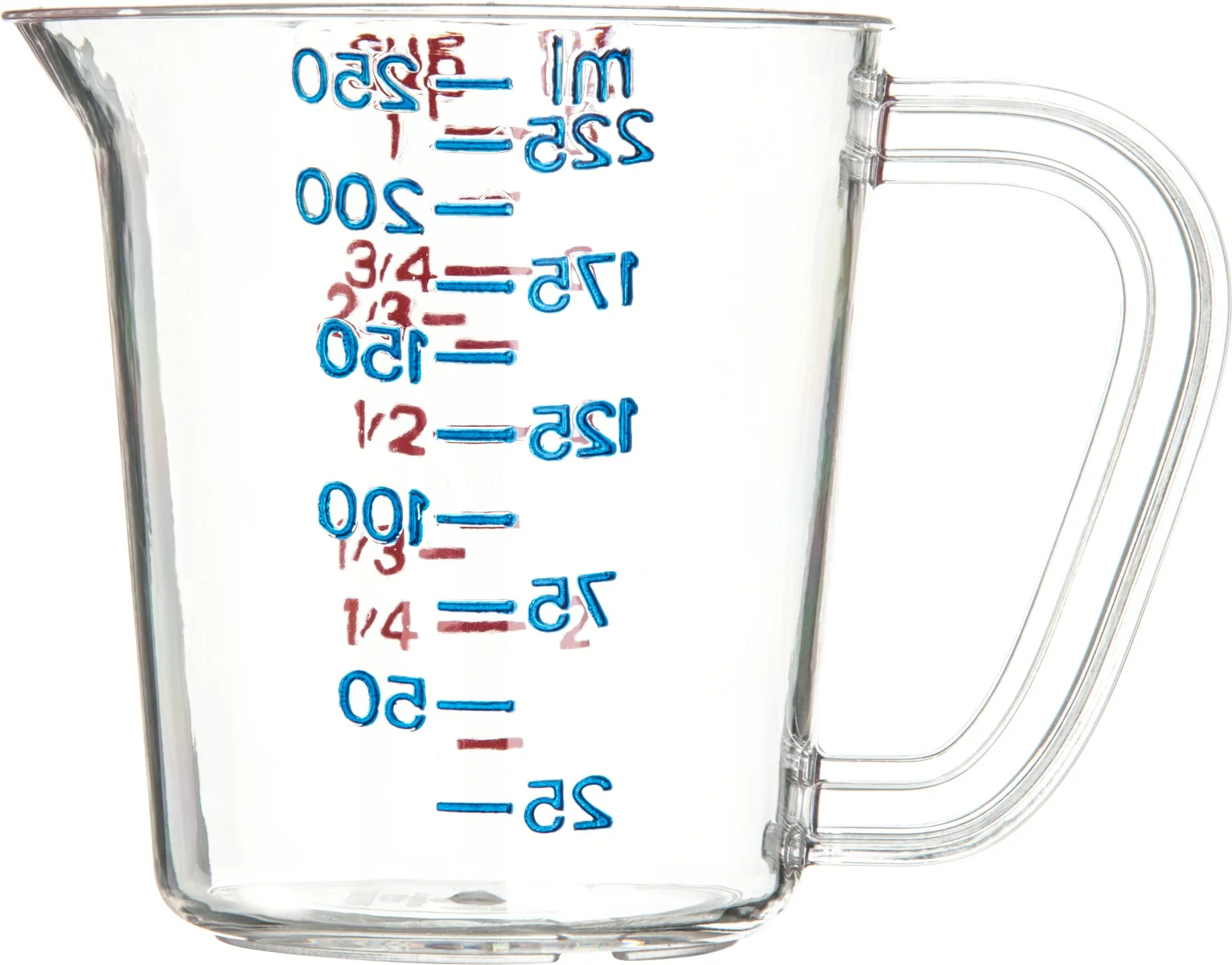Carlisle 4314107 Carlisle Measuring Cup 8 oz, Clear Plastic , 12ea/cs - Image 7