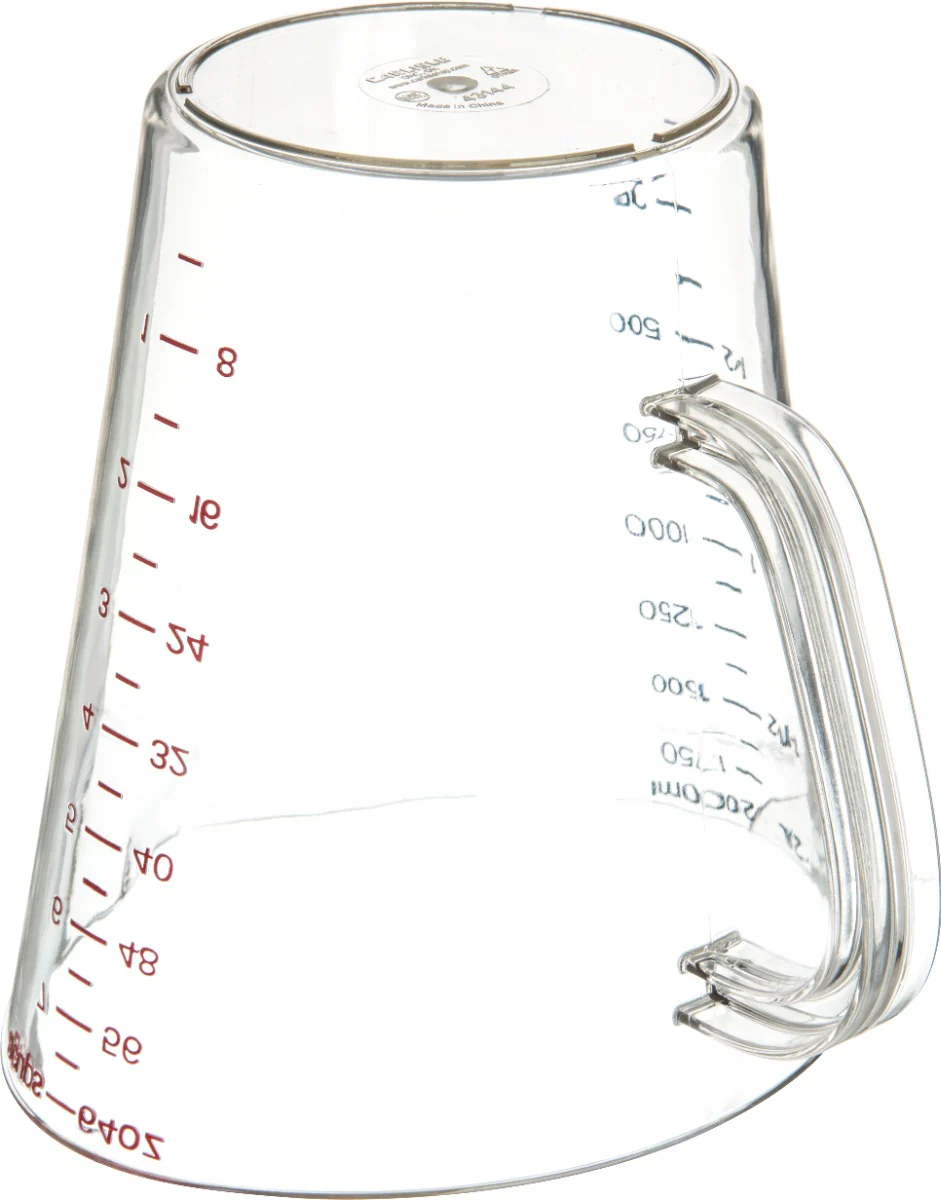 Carlisle 4314407 Carlisle Measuring Cup 64 oz, Clear Plastic - Image 5