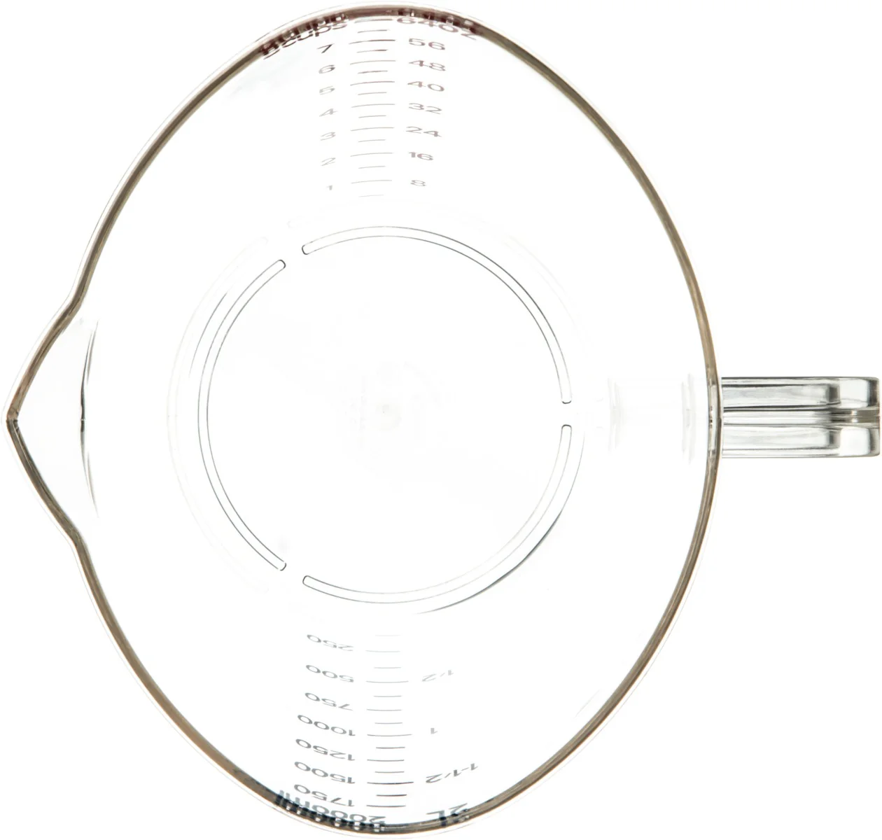 Carlisle 4314407 Carlisle Measuring Cup 64 oz, Clear Plastic - Image 6