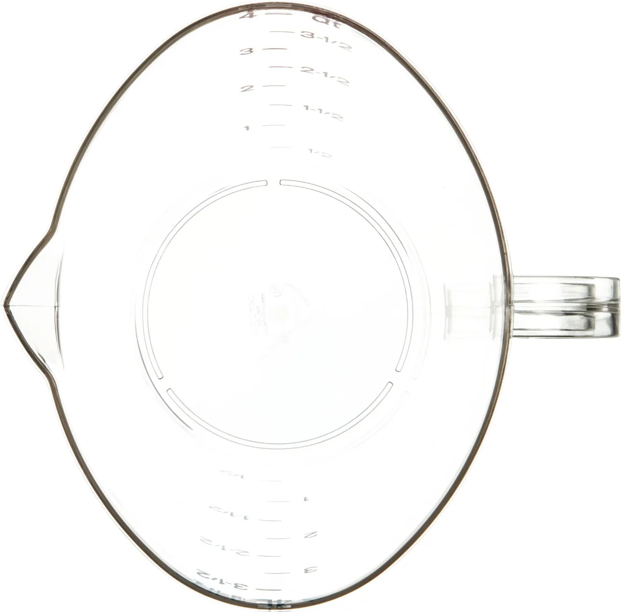 Carlisle 4314507 Carlisle Measuring Cup 128 oz, Clear Plastic - Image 4
