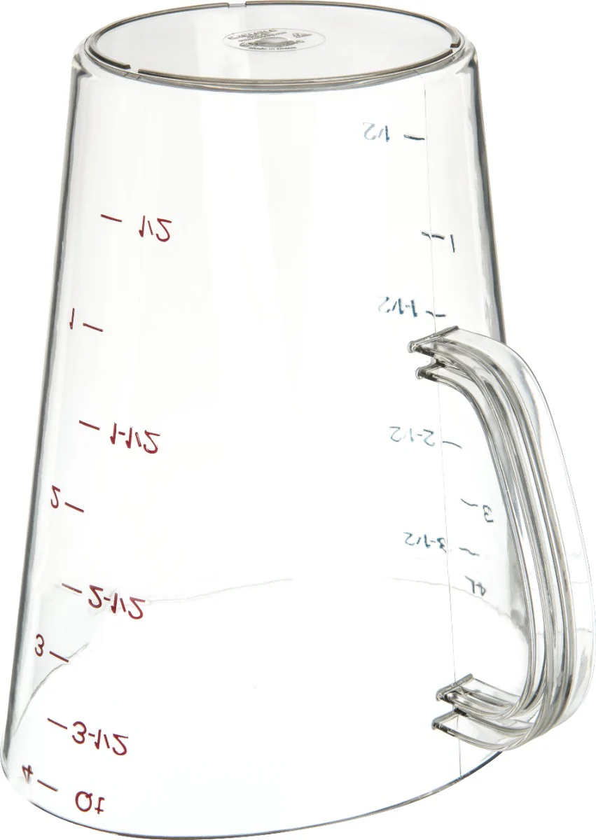 Carlisle 4314507 Carlisle Measuring Cup 128 oz, Clear Plastic - Image 5