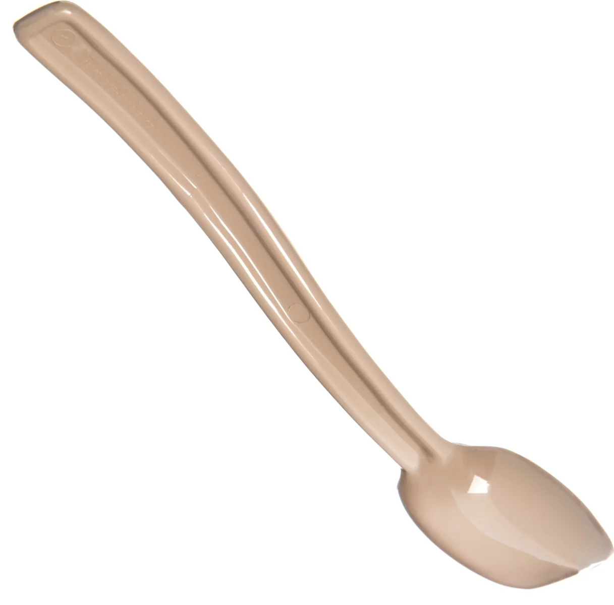 Carlisle 446006 One-Piece Plastic Solid Salad/Buffet Serving Spoon with Notched handle 9" - 1/2 oz. - Beige - Image 11