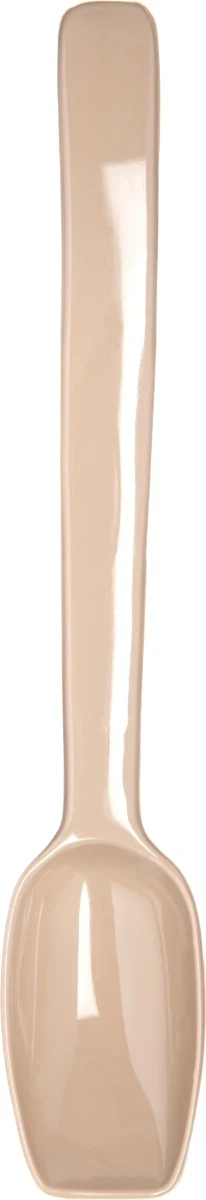 Carlisle 446006 One-Piece Plastic Solid Salad/Buffet Serving Spoon with Notched handle 9" - 1/2 oz. - Beige - Image 9