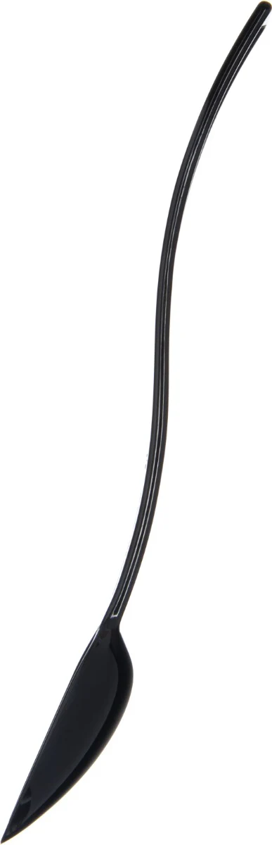 Carlisle 447003 One-Piece Plastic Solid Salad/Buffet Serving Spoon with Notched handle 10" - 3/4 oz. - Black - Image 9