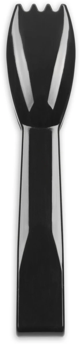 Carlisle 460603 Carly 1-Piece Plastic Salad Tongs 6" - Black - Image 10