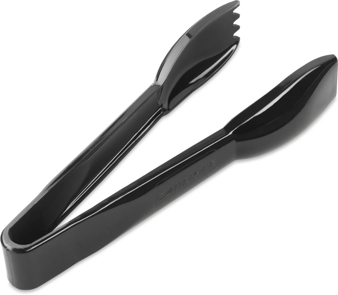 Carlisle 460603 Carly 1-Piece Plastic Salad Tongs 6" - Black - Image 13