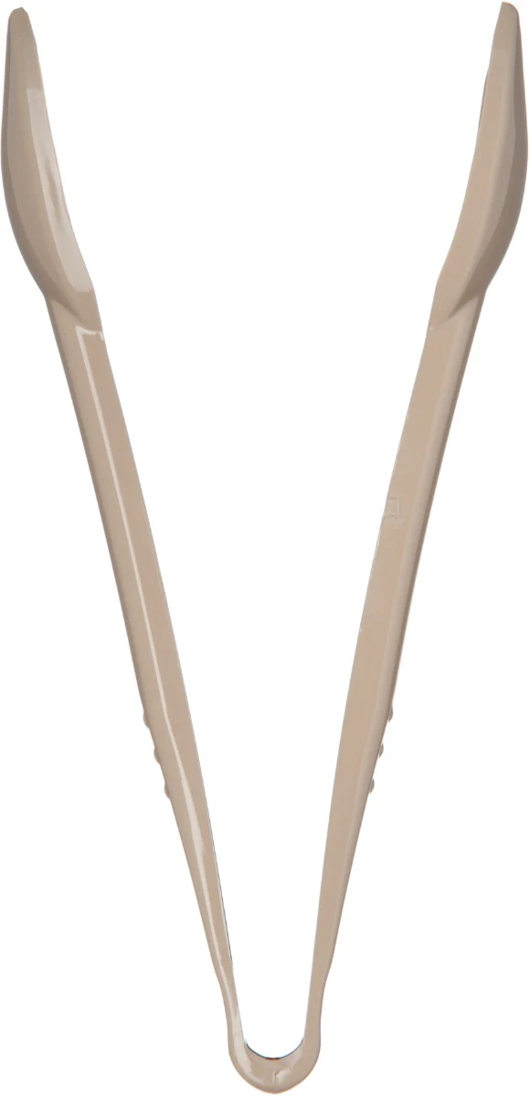 Carlisle 460906 Carly 1-Piece Plastic Salad Tongs 9" - Beige - Image 6