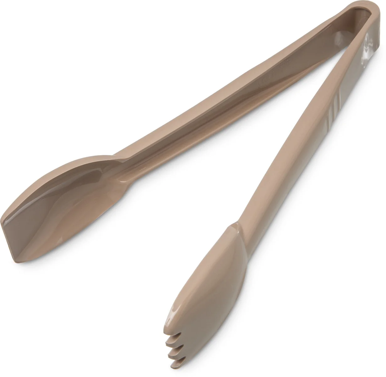 Carlisle 460906 Carly 1-Piece Plastic Salad Tongs 9" - Beige - Image 8