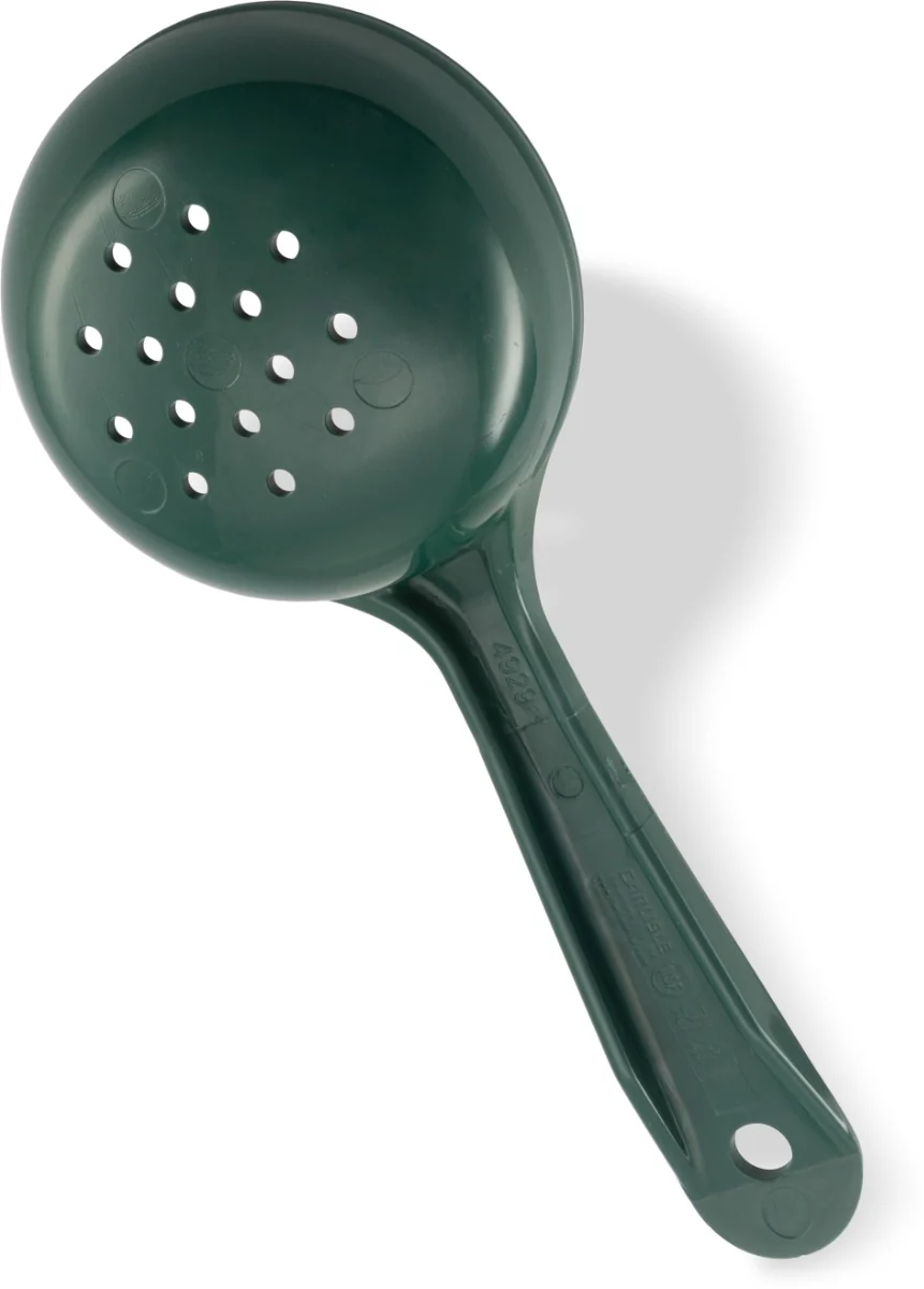 Carlisle 492908 Perforated Portion Spoon 4 oz. Plastic Green Handle , 12ea/cs - Image 13