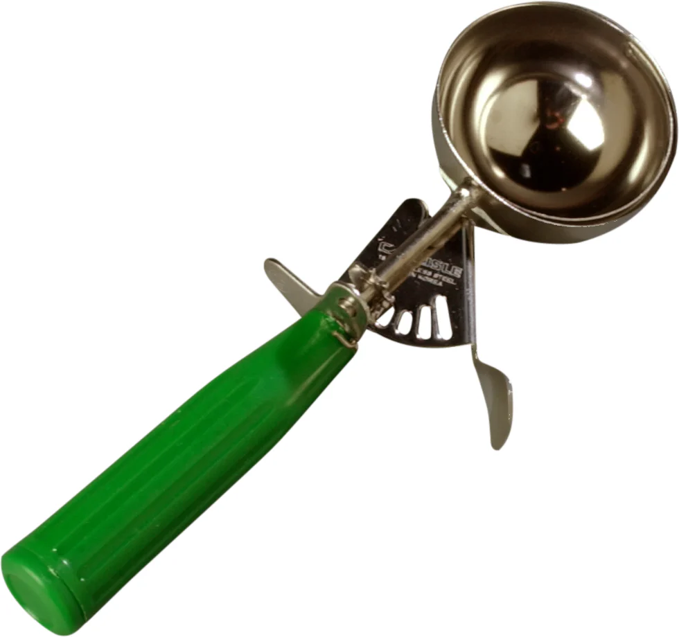 Carlisle 60300-12 Carlisle Disher #12 Green Handle 3-1/4 oz Bowl-Green12ea/cs - Image 4