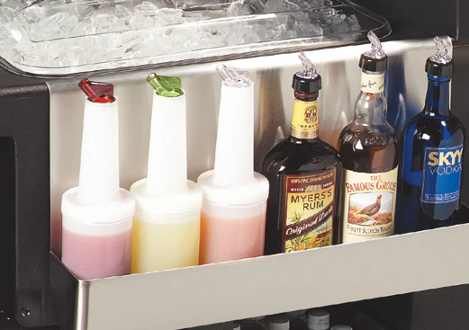 Carlisle 755003 Maximizer Portable Bar with 15 gal. Ice Bin 56" x 26-1/2" x 48" - Black - Image 11
