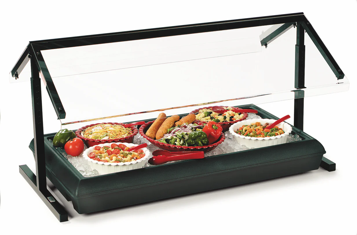 Carlisle 767003 FiveStar Buffet Bar Tabletop Cold Food/Salad Bar 4' - Black - Image 6