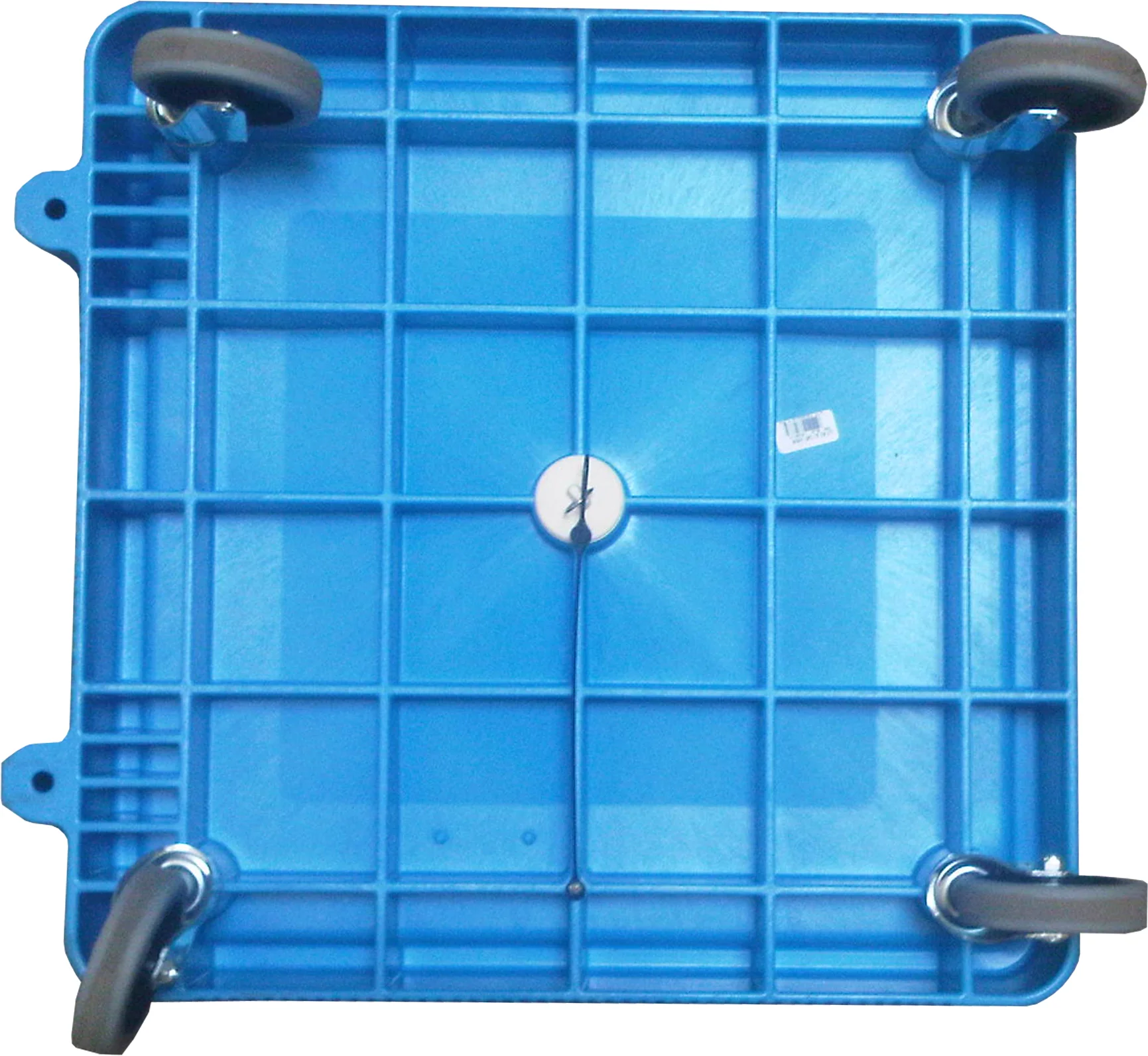 Carlisle C223614 Plastic Glass Rack Dolly without Handles - Blue - 350 lb/cap - Image 4