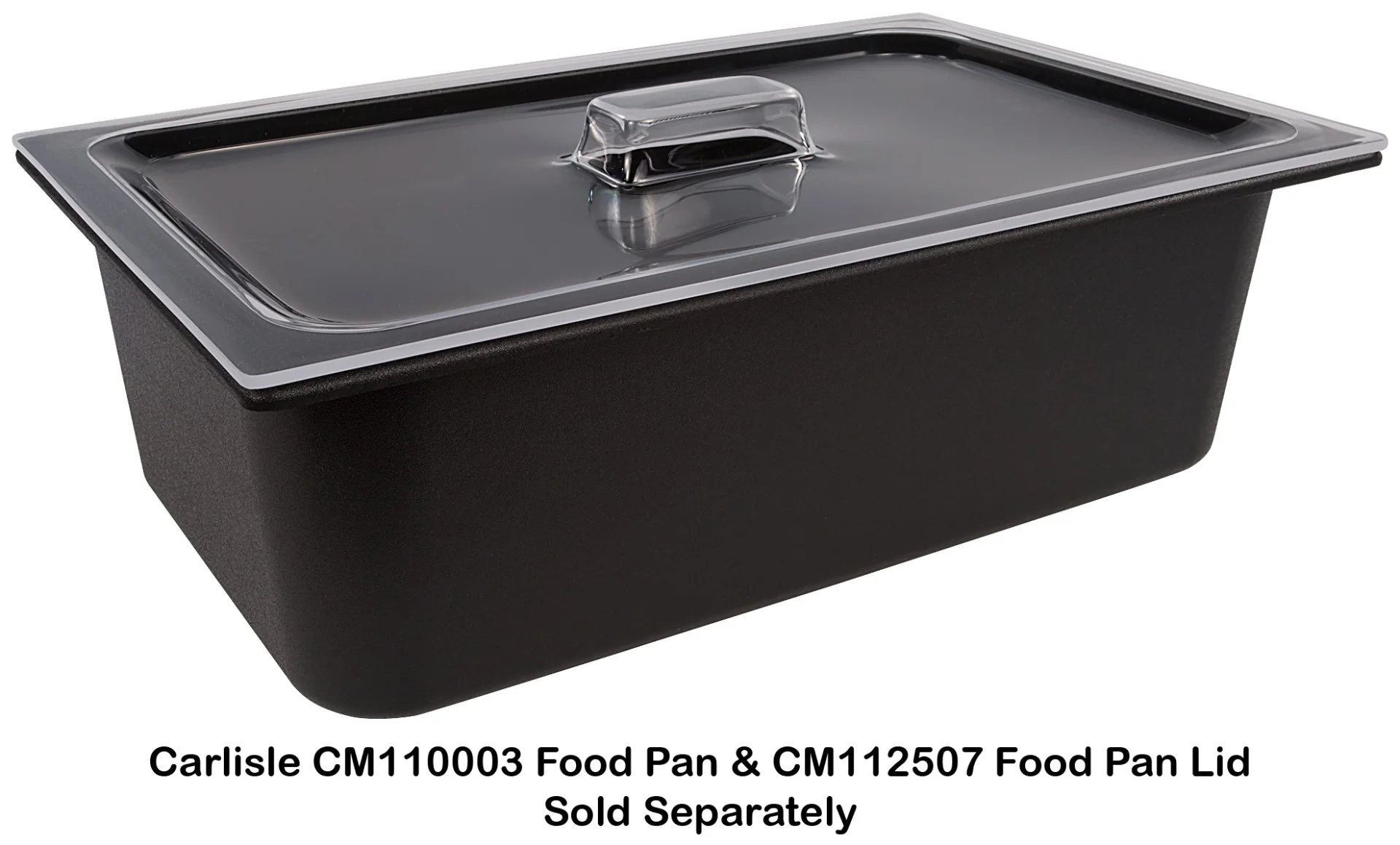 Carlisle CM112507 Coldmaster Plastic Food Pan Cover - Full Size - Clear - Image 3
