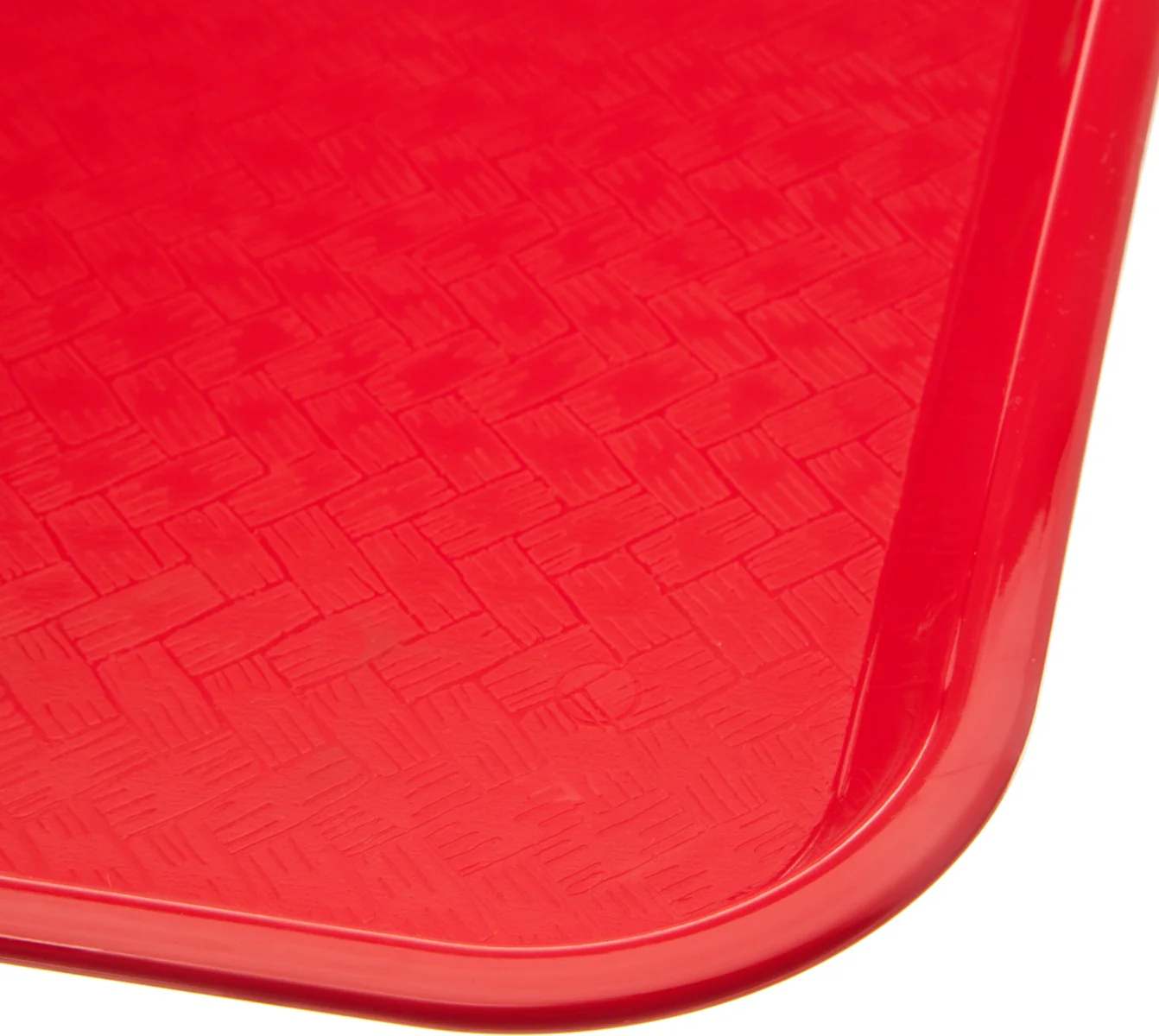 Carlisle CT101405 Cafeteria Tray 11X14 Red Polypropylene, 24ea/cs - Image 5