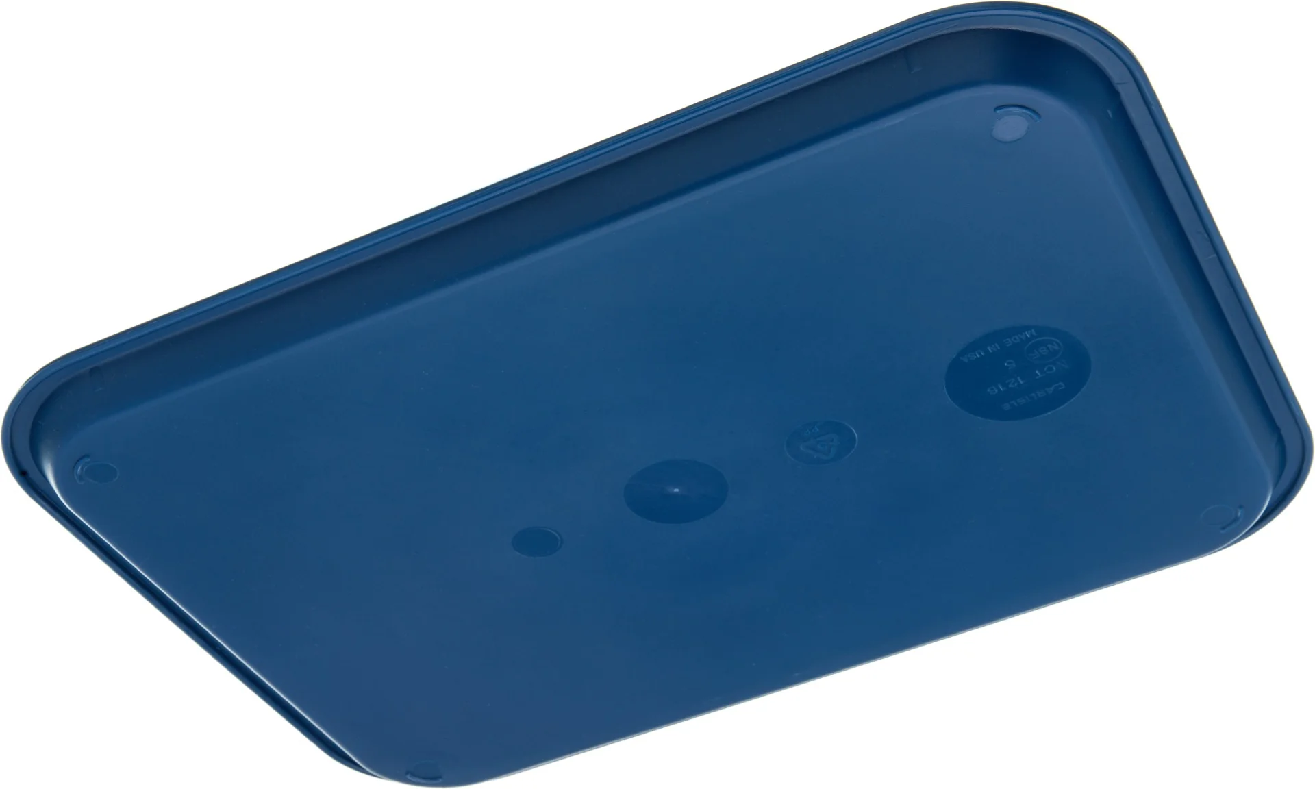 Carlisle CT121614 Cafe Polypropylene Fast Food Cafeteria Tray 12" x 16" - Blue - Image 3