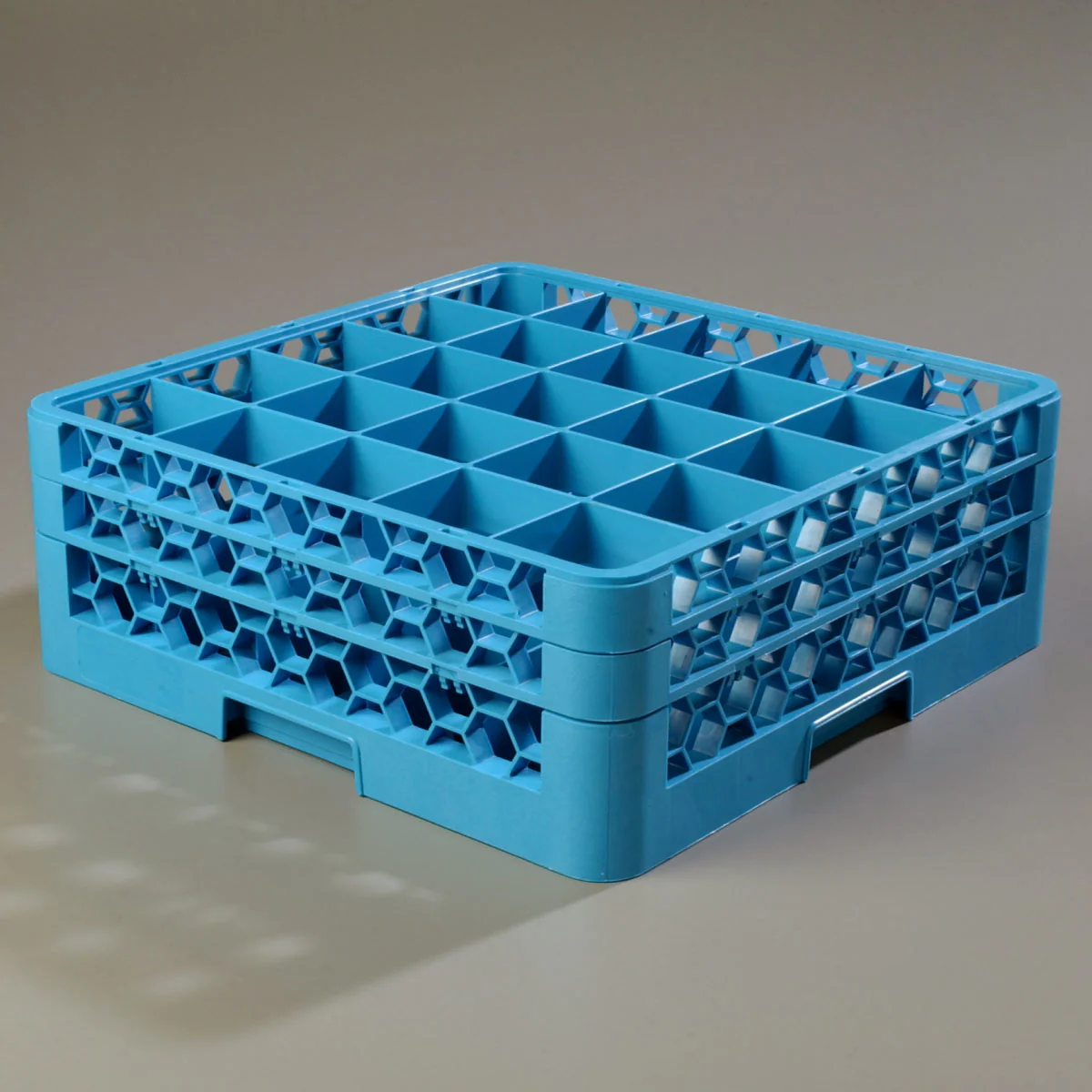 Carlisle RG25-214 OptiClean 25-Compartment Dishwasher Glass Rack with (2) Extenders - Blue - Image 8