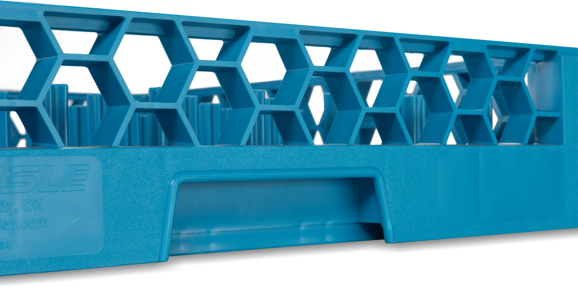 Carlisle RP14 OptiClean 1-Compartment All-Purpose Full Size Plate/Tray Peg Rack with 2-1/2" Pegs - Blue - Image 14